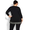 Avenue Women's Plus Size Alex Print Tunic - 4 of 4