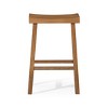 Maven Lane Vincent Backless Wooden Counter Stool 27" - 2 of 4