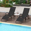 Tangkula Rocking Chair Outdoor 2-in-1 Convertible Lounge Chair with 4-Level Adjustable Backrest Heavy-Duty Aluminum Frame Patio Sun Lounger Rocker - 3 of 4