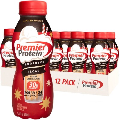 Premier Protein Shake, Limited Edition, Root Beer Float - 11.5 Fl Oz (Pack of 12)