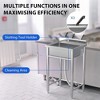 28"x24"x40" Stainless Steel Commercial Sink Kitchen Utility Sink 1 Compartment Large Capacity - 4 of 4
