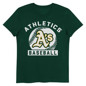 MLB Oakland Athletics Girls' Crew Neck T-Shirt - 1 of 1