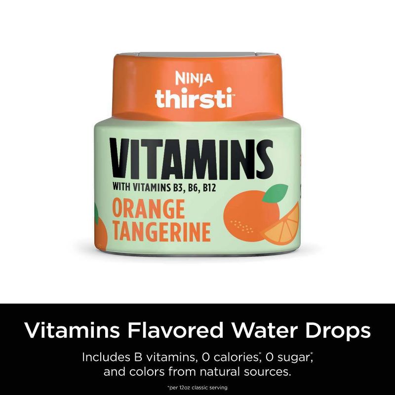 Ninja Thirsti VITAMINS Orange Tangerine Flavored Water Drops, 3 of 9