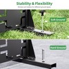 PexFix 72 in. x 47 in. Outdoor Privacy Rectangle Screen Galvanized Steel Panel Divider in Black - 4 of 4