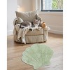 Marilyn Collection Seashell Shape Bath Rug – 100% Cotton, Ultra Plush 2200 GSM, Machine Washable Reversible Bathroom Mat – 25" x 28" Shell - 4 of 4