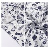 Unique Bargains Soft Cotton Floral Pattern Pillowcase with Envelope Closure for Hair and Skin Set of 2 - 3 of 4