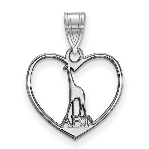 Black Bow Jewelry Sterling Silver Alpha Epsilon Phi Greek Life Pendant - 1 of 3