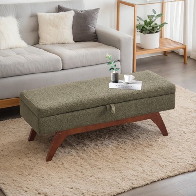 MOONMISS solid wood feet for solid weighing,and bed end stool with storage function