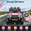 Jojoka 12V Ride On Truck for Kids with Remote Control, 3 Speeds, Bluetooth Music, LED Lights, Safety Belt, Power Wheels Car for Boys Girls - 4 of 4