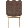 Meridina Furniture,Shaw Brown Chenille Fabric Upholstered Dining Chair - 3 of 4