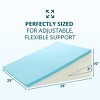 Adjustable Memory Foam Wedge Pillow with Zip-Off Washable Cover - Custom Elevation for Neck, Back, or Legs - 2 of 4