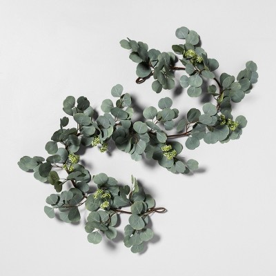  6' Faux Eucalyptus with Seeds Garland - Hearth & Hand™ with Magnolia 