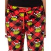 Seven Times Six Dr Seuss Woman's The Grinch Fleece Pajama Pants Junior's Adjustable Waist - 3 of 4
