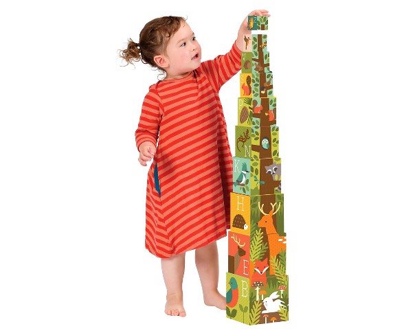 Petit Collage Woodlands ABC Nesting Blocks
