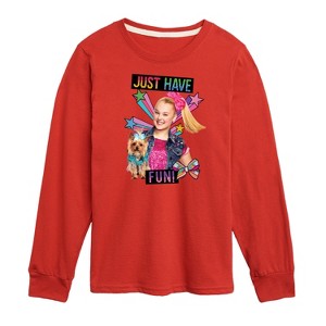 JoJo Siwa Just Have Fun! Long Sleeve Graphic T-Shirt - Red - 2T - 1 of 3