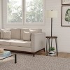 Floor Lamp End Table: USB Port, Pull Chain, Hairpin Legs, Linen Shade - Trademark Global - image 2 of 4