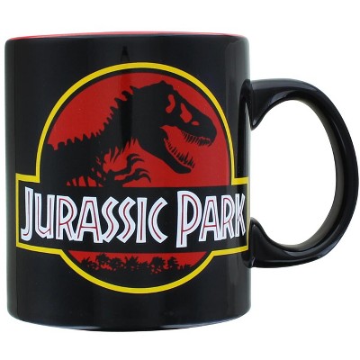 Silver Buffalo Jurassic Park Logo 20oz Ceramic Mug