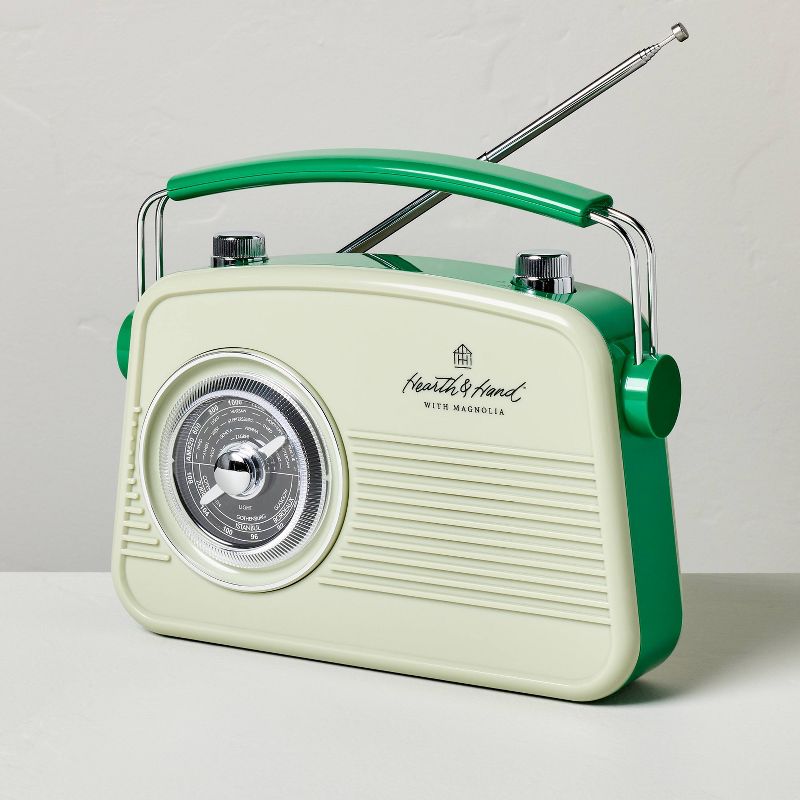 Retro Portable AM/FM Bluetooth Radio - Hearth & Hand™ with Magnolia, 4 of 9