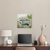 Art Remedy Vintage Trucks and Flowers Chic Farmhouse Wall Art Unframed - 2 of 4