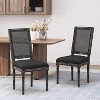 Dexmalle Set of 2 Dining Chair with High Rattan Back - 2 of 4
