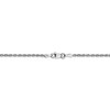 Black Bow Jewelry 1.85mm 10k White Gold D/C Quadruple Rope Chain Anklet - 3 of 4