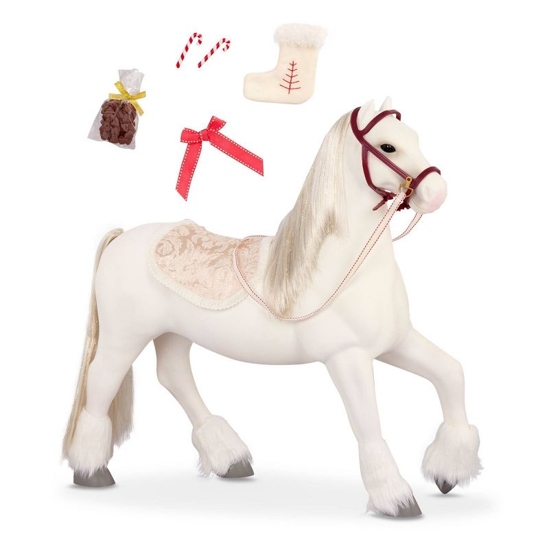 Our Generation Clydesdale Horse Holiday Toy Accessory Set for 18&#34; Dolls, 1 of 9