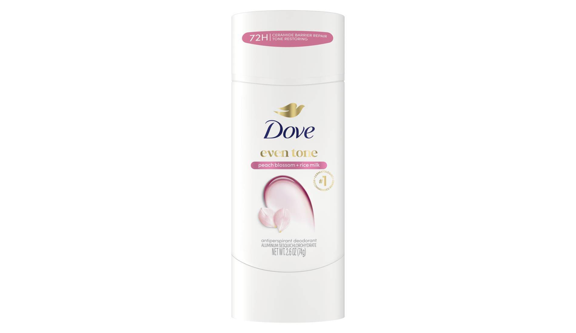 Dove Beauty Even Tone 48-Hour Women's Antiperspirant & Deodorant Stick - Peach Blossom & Rice Milk - 2.6oz