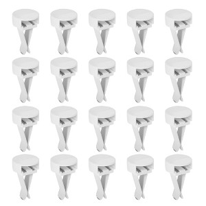 Unique Bargains 20 Set Square Head Car Air Vent Clip with Plastic Slot Head Replacement Auto Vent Clip Air Conditioner Outlet Clips 1.57"x0.94" - 1 of 4