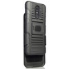 Nakedcellphone Combo for LG Stylo 4 - Ring Grip/Stand Case and Belt Clip Holster - Black - 2 of 4