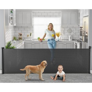 BabyBond Retractable Baby Gate for Stair and Doorway,Good for Dog and Pet, 33" Tall, Extends up to 118" Wide,Hardware Mounting Kit - 1 of 4