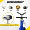 2500 LB Heavy Duty Pipe Stand, Pipe Jack Stand, Head Jack Stand with Portable Folding Legs, 28-52 in Height Adjustable 1/8 in-12 in Capacity - 4 of 4