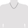 Chisel Stainless Steel Black IP-plated 2.2mm 18" Fancy Box Paperclip Link Chain Necklace - 4 of 4