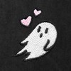 Dalix Heartly Ghost Embroidery Washed Midweight Jogger Fleece Sweatpants Soft Lounge Pant Drawstring Waistband Pockets Womens - 2 of 4