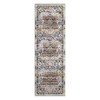 Vintage Floral Area Rug Stain Resistant Low Pile Distressed Carpet - 2 of 4