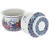 Blue Rose Polish Pottery 549 Vena French Butter Dish - 2 of 2
