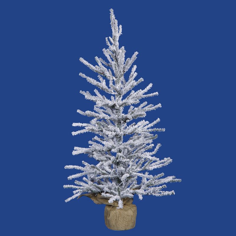 Vickerman Flocked Angel Pine Artificial Christmas Tabletop Tree, 1 of 3