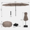Patio Umbrellas, 15FTx9FT Patio Double-Sided Umbrella, Outdoor Rectangle Market Umbrella for Patio, Lawn & Garden and Poolside - 3 of 4