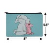 Hidden Pigeon Elephant Piggie Makeup Cosmetic Bag Organizer Pouch - 4 of 4