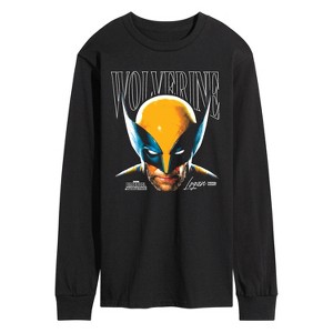 Men's - Marvel - Wolverine Masked Face Long Sleeve Graphic T-Shirt - 1 of 4
