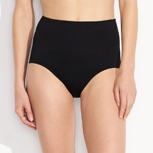 Lands' End Women's Sculpting Suit Chlorine Resistant Targeted Control Retro High Waisted Bikini Swim Bottoms - 1 of 4
