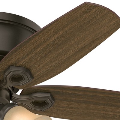 42" Bronze Low Profile Ceiling Fan with LED Light Kit