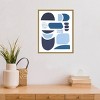 16" x 20" Cozy Cottage Blues I by Courtney Prahl Framed Wall Canvas - Amanti Art: Modern Abstract Lithograph with Gold Frame - 4 of 4