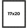 PosterPalooza | 17x20 Thin Barnwood Picture Frame, UV Acrylic, 2 Finishes - Grey and Black - 2 of 4