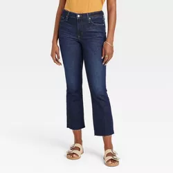Women's High-Rise Bootcut Jeans - Universal Thread™ Dark Wash 0 Long