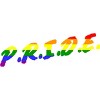 Adult Design By Humans Rainbow Colored Pride Letters By EsskayDesigns T-Shirt - 2 of 2