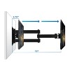 Mount-It! TV Wall Mount Monitor Bracket with Full Motion Articulating Tilt Arm, 15" Extension Arm Fits 17 - 47 Inch TVs, VESA 200x200 - 4 of 4