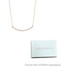 Adornia 14k Rose Gold Plated Curved Bar Pear Necklace - 4 of 4
