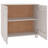 vidaXL Sideboard HAMAR White 33.5 in.x13.8 in.x31.5 in. Solid Wood Pine - 4 of 4