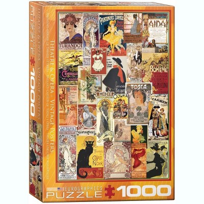 Eurographics Inc. Theater & Opera Vintage Collage 1000 Piece Jigsaw Puzzle