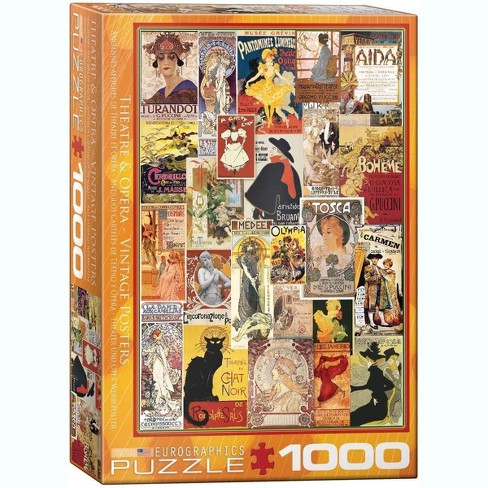 Eurographics Inc. Theater & Opera Vintage Collage 1000 Piece Jigsaw Puzzle - image 1 of 4